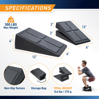 Marcy Convertible Squat Wedge Set | ACC-2573
