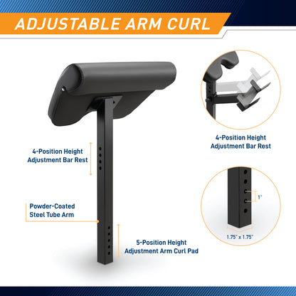 Marcy Arm Curl Accessory for MWB-5511 and MWB-7096 | ACC-8215AC