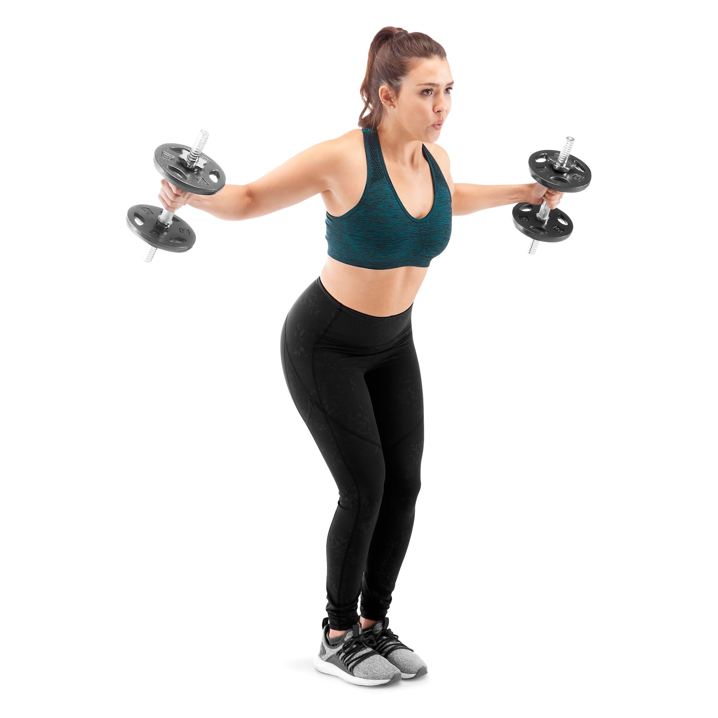 Marcy Standard 1 inch Iron 40lb Adjustable Dumbbell Set with Carrying Case | ADS-42