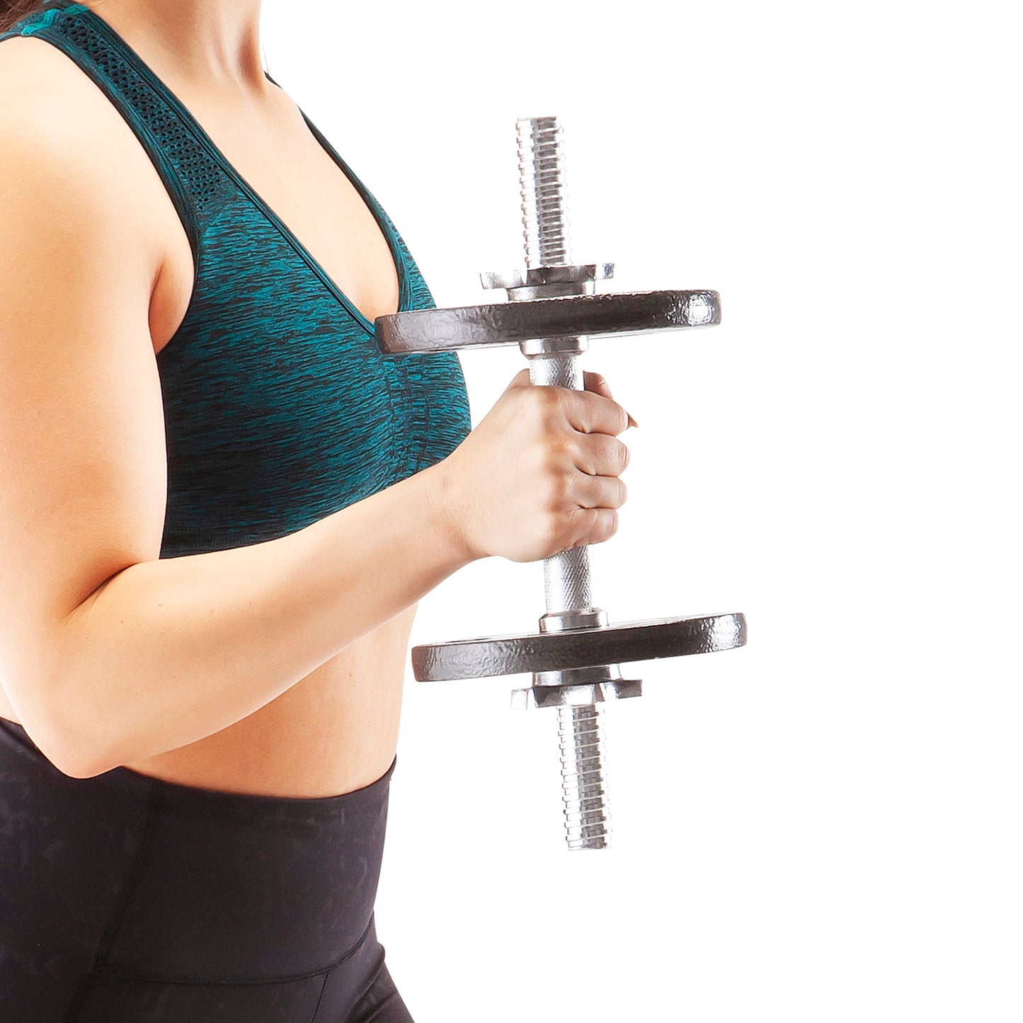 Marcy Standard 1 inch Iron 40lb Adjustable Dumbbell Set with Carrying Case | ADS-42