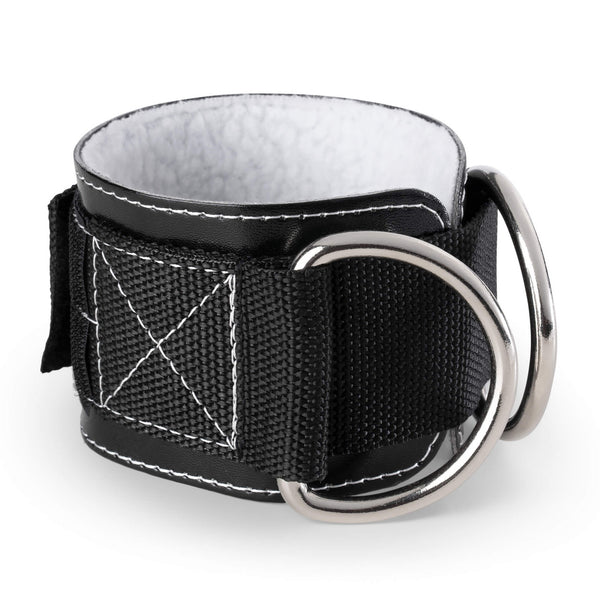Adjustable 3” Ankle Strap - Heavy Duty Padded Ankle Cuff with D-Rings ...