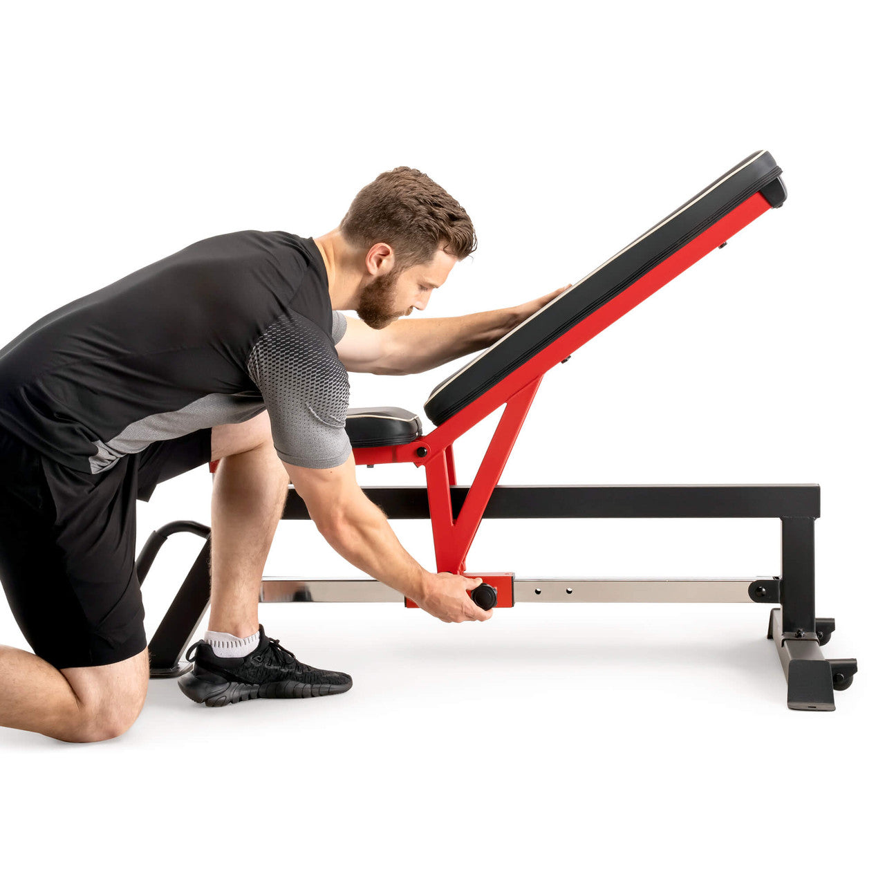 Adjustable Utility Bench with Chrome Sliding Track SB-5429 Marcy - Model Adjusting Chrome Slider