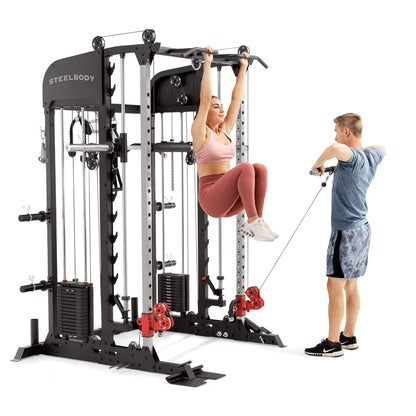 All-in-One Home Gym Deluxe Functional Trainer with Weight Stack, Smith Machine, Cable Crossovers and More- SM-6900 SteelBody model 2