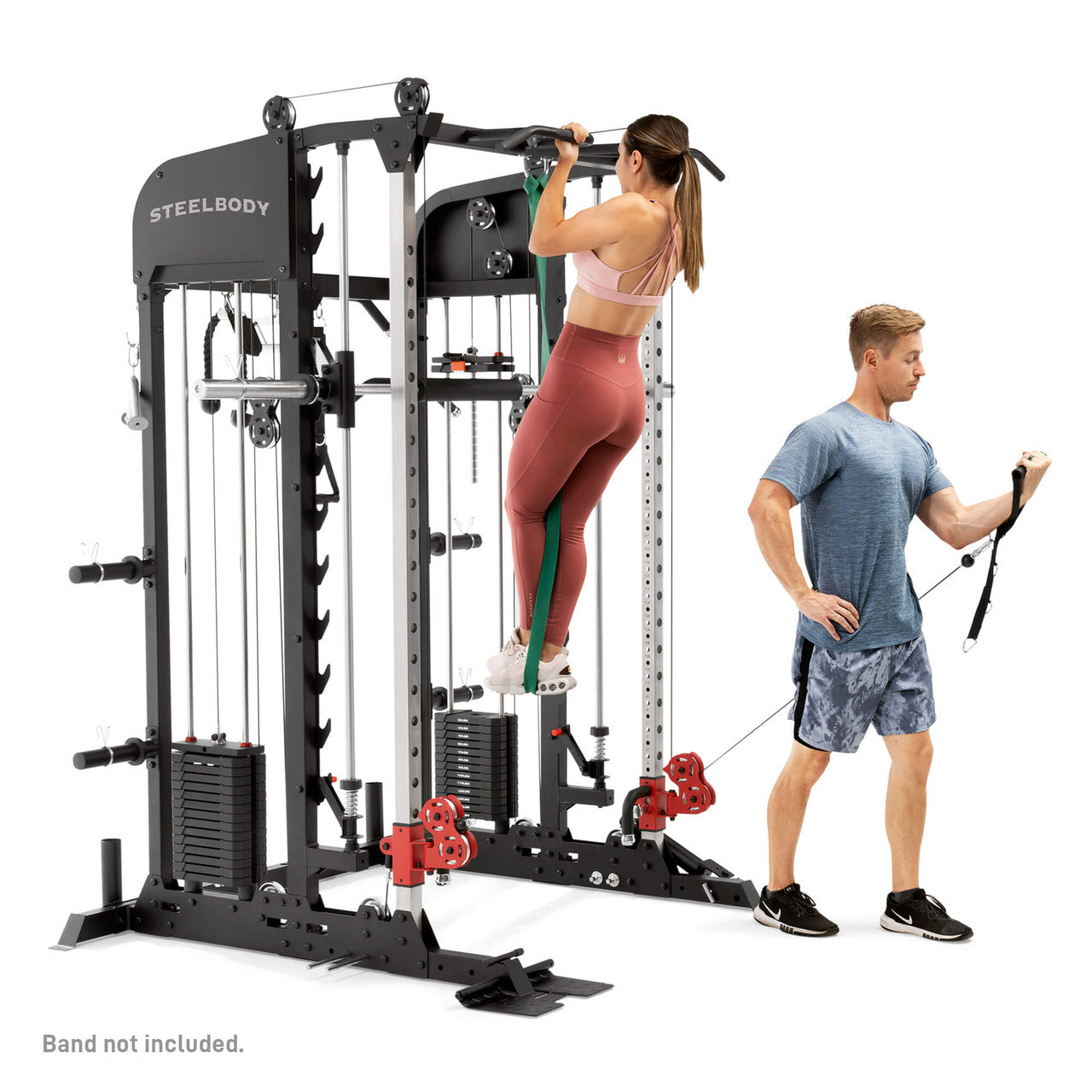 All-in-One Home Gym Deluxe Functional Trainer with Weight Stack, Smith Machine, Cable Crossovers and More- SM-6900 SteelBody model 3