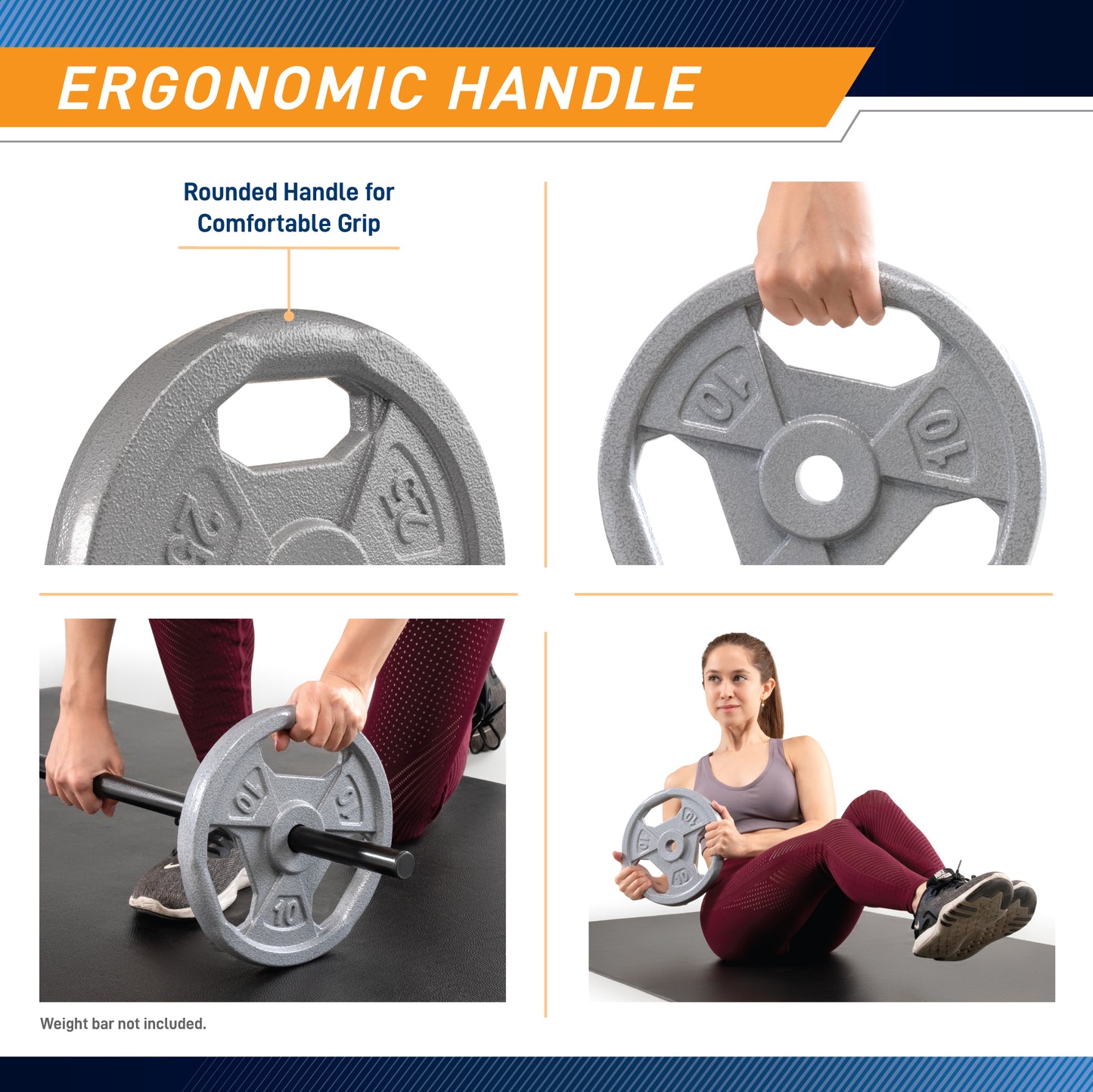 Marcy 25lb Standard Size Grip Plate | B5G-5525