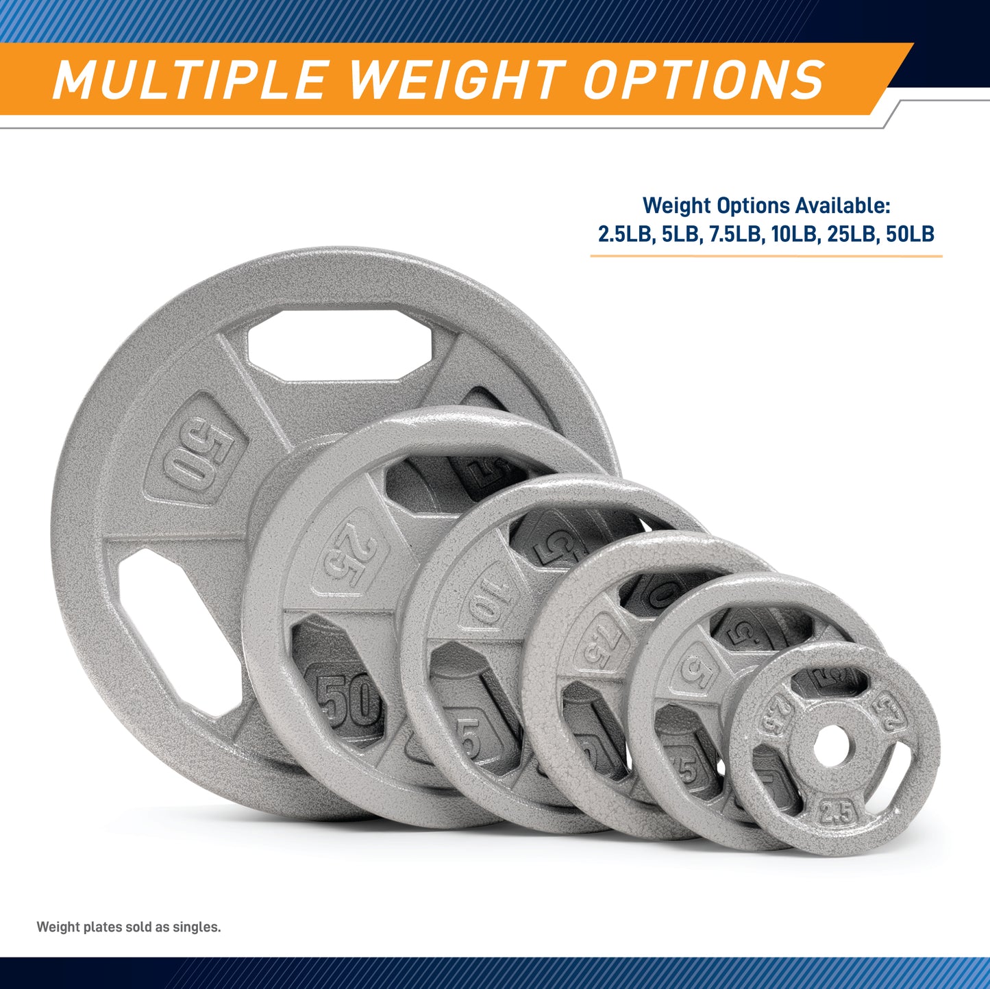 Marcy 25lb Standard Size Grip Plate | B5G-5525