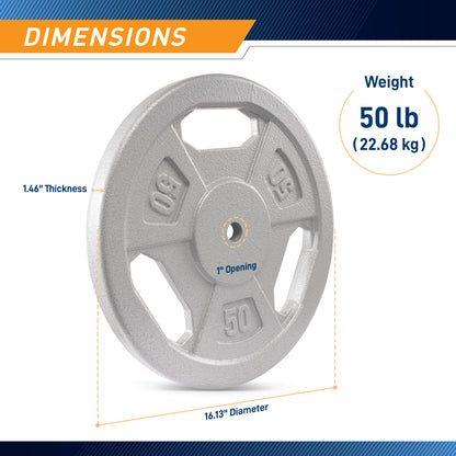 Marcy 50lb Standard Size Grip Plate | B5G-5550