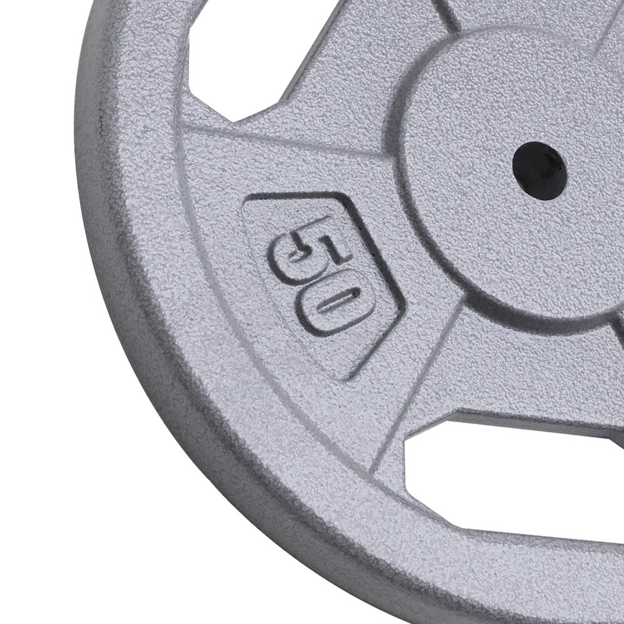 50lb Standard Size Grip Plate  B5G-5550 - Close up of Raised Numbers