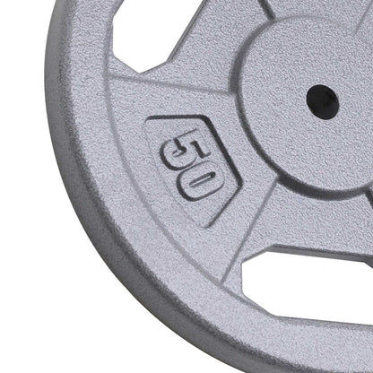 50lb Standard Size Grip Plate  B5G-5550 - Close up of Raised Numbers