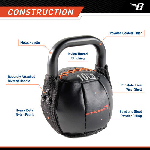 Bionic Body 10lb Soft Kettlebell | BBKB-10 Retired
