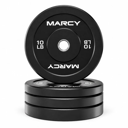 Marcy Olympic Black Rubber Bumper Plate | BPB
