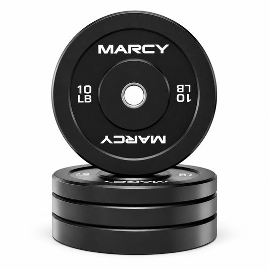 Marcy Olympic Black Rubber Bumper Plate | BPB