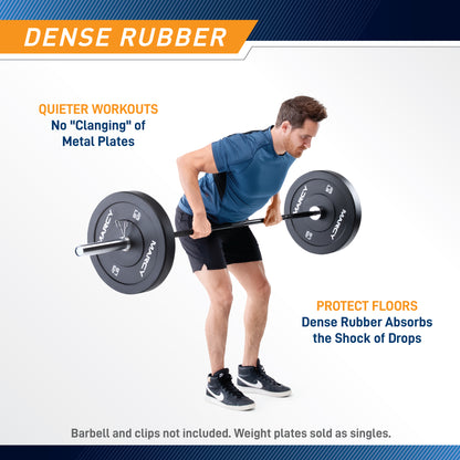 Marcy Black Rubber Bumper Plate