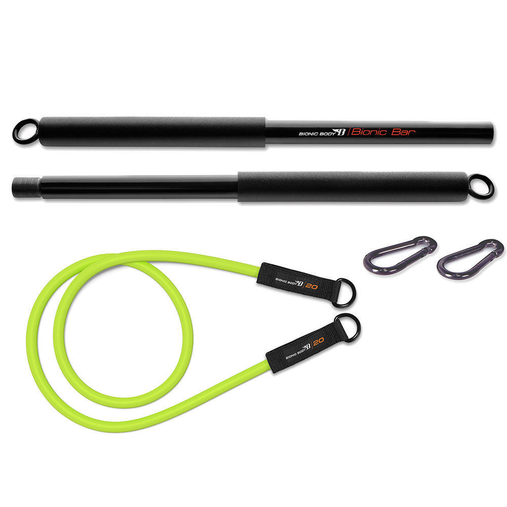 Bionic Body Training Kit w/ Exercise bar, Resistance Tube & Carabiner - BBKT-2020