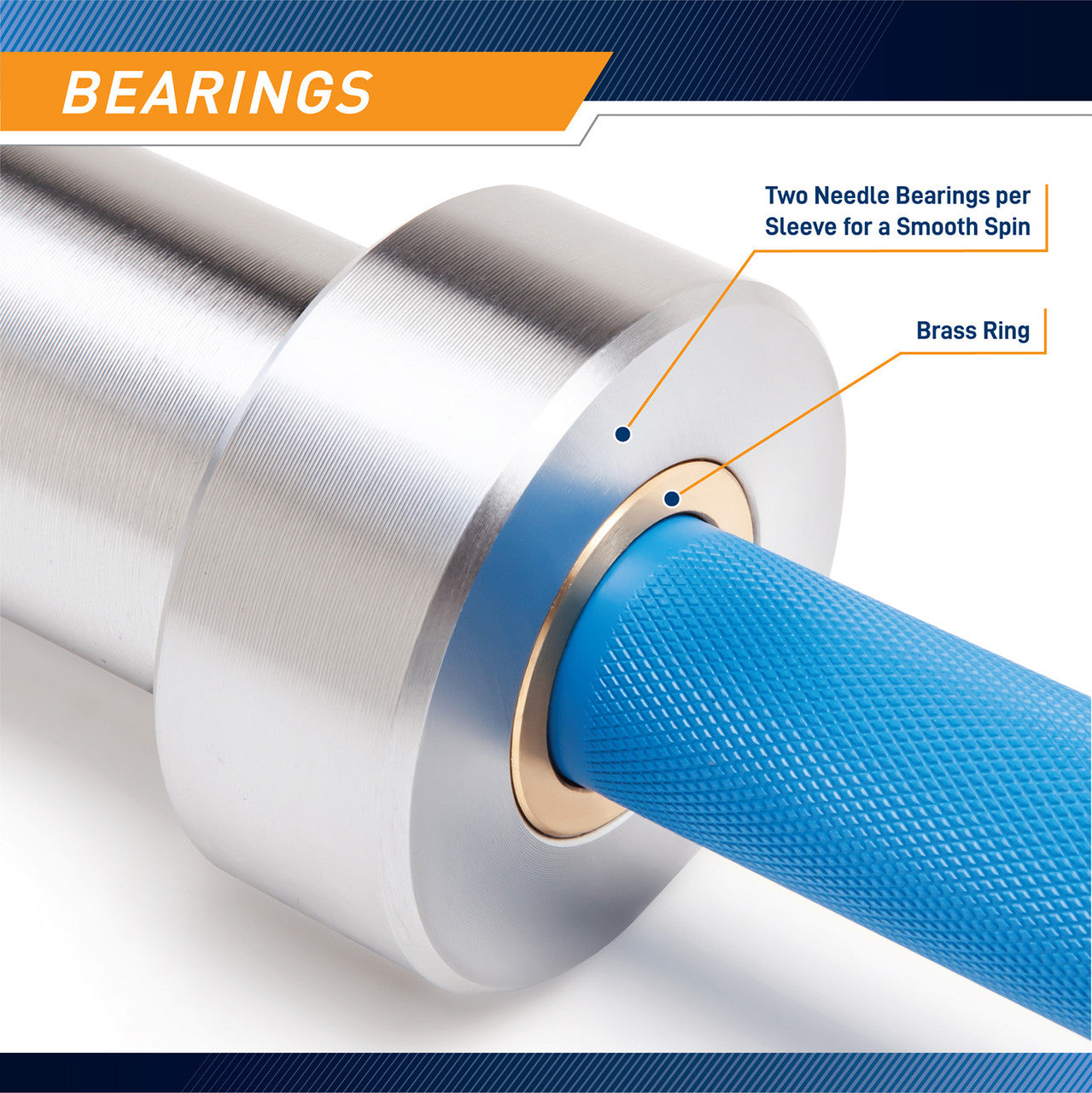 SteelBody Blue Chrome 45lb Olympic Barbell | STB-1501BLC – Marcy