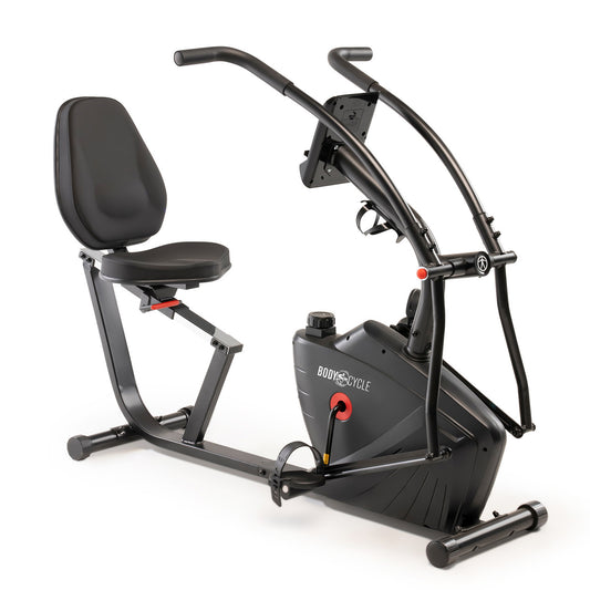 Body Cycle Dual Action Cross Training Recumbent Exercise Bike with Arm Exercisers  Marcy Pro JX-7301