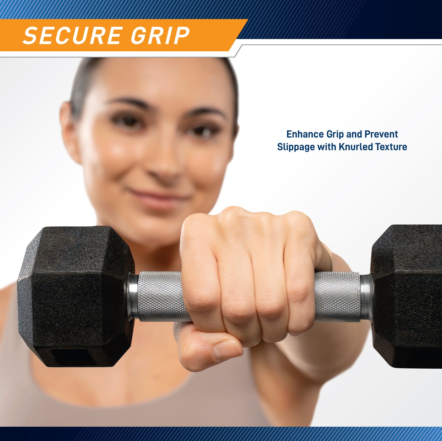 Marcy 150lb Rubber Hex Dumbbell Set | DBR-1347