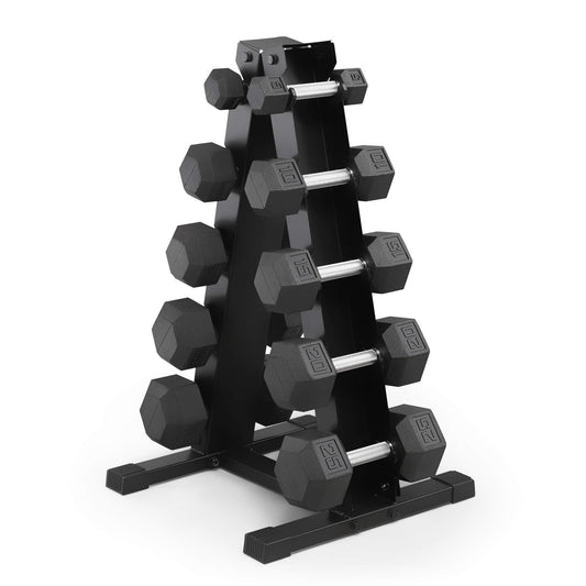 Marcy 150lb Rubber Hex Dumbbell Set | DBR-1347