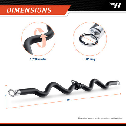 Deluxe Exercise Bar for Lats, Curls and More BBEB-7355 | Bionic Body