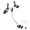Foldable Bike Media Holder | Marcy NS-T-Rack - Retired