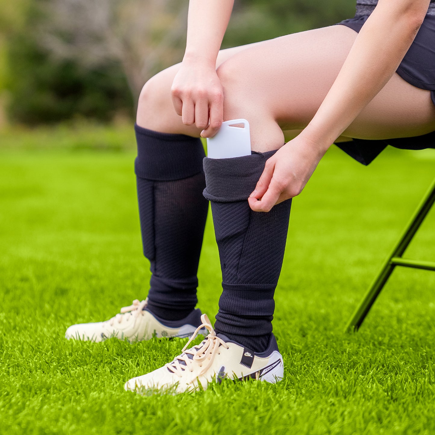 Sockapro Footless Soccer Sock / Compression Sock for Shin Guard | Marcy Sports