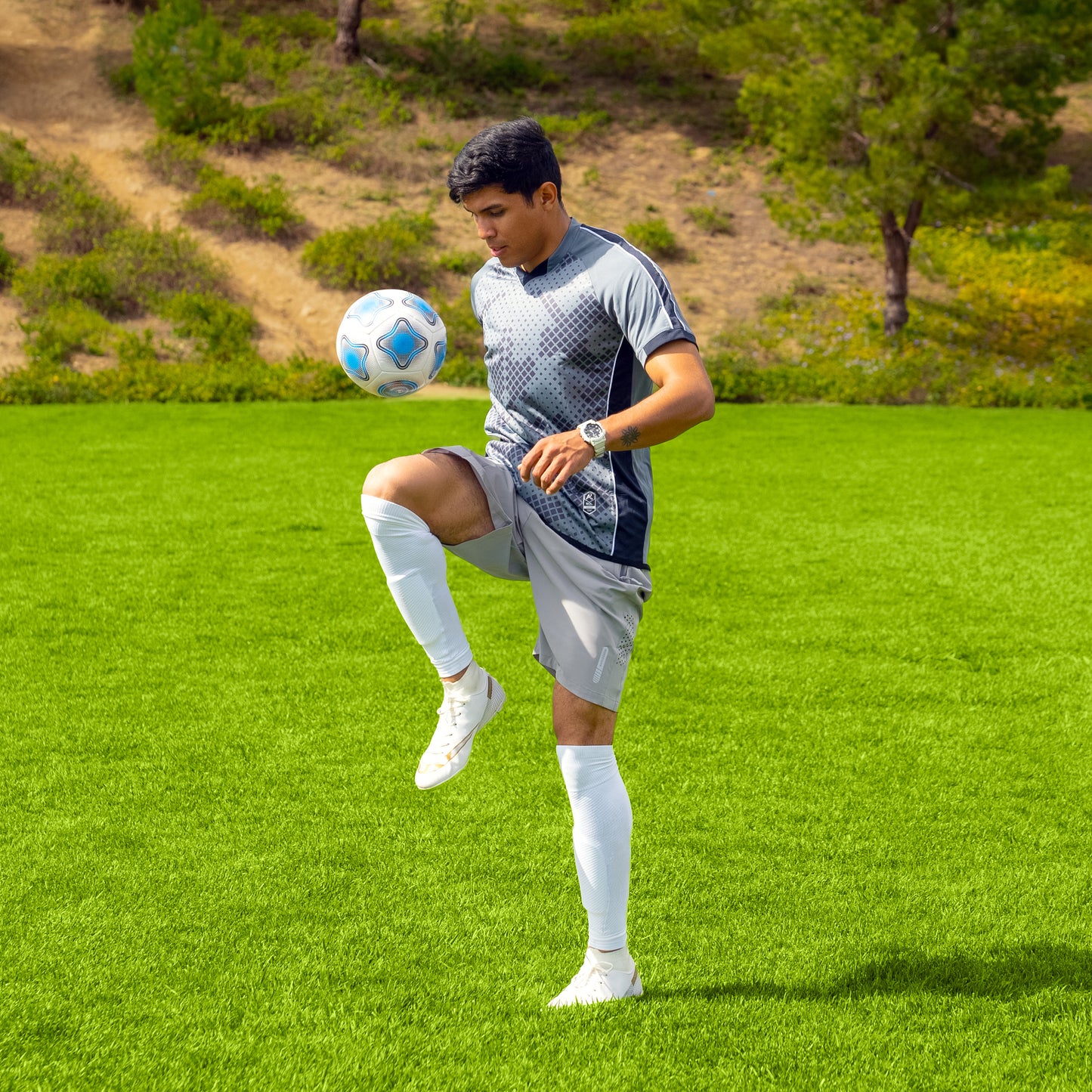 Sockapro Footless Soccer Sock / Compression Sock for Shin Guard | Marcy Sports