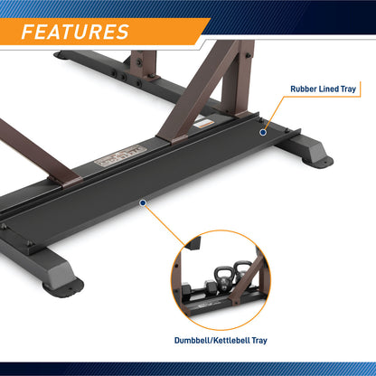 Full Rack Utility Trainer SteelBody STB-98010 - Infographic - Kettlebell and Dumbbell Rack