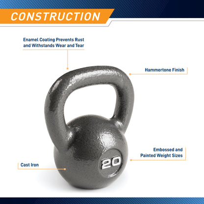 Marcy 20lb Hammertone Kettlebell | HKB-020