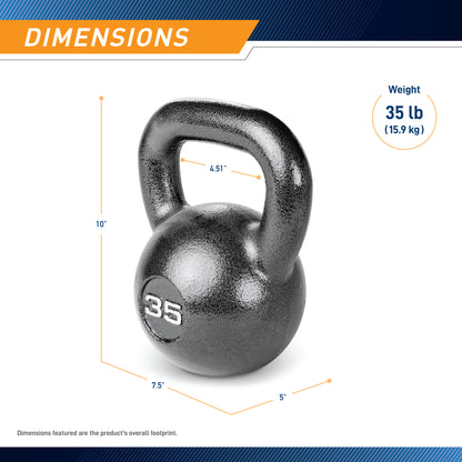 Marcy 35lb Hammertone Kettlebell | HKB-035