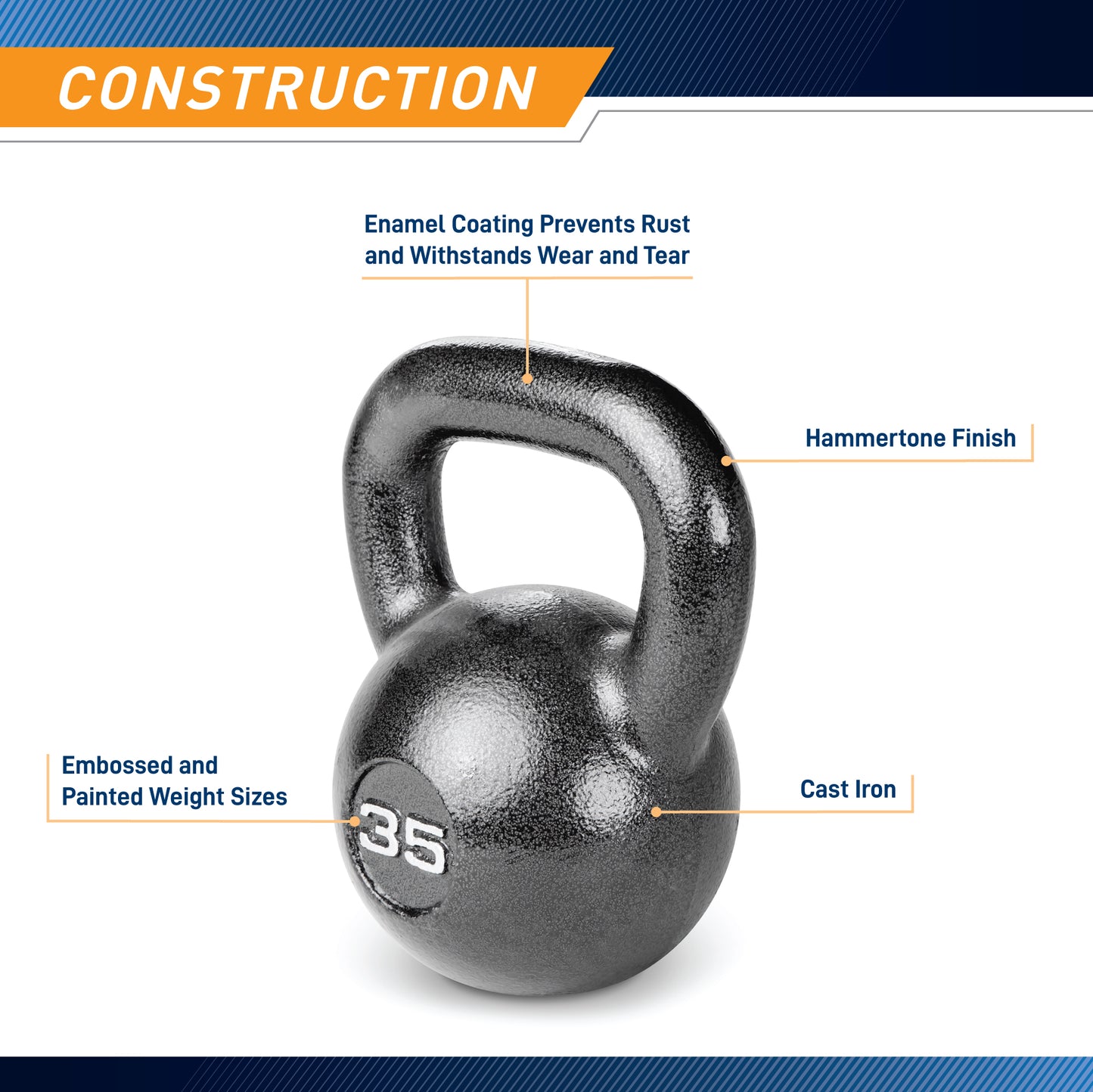 35lb Hammertone Kettlebell | HKB-035