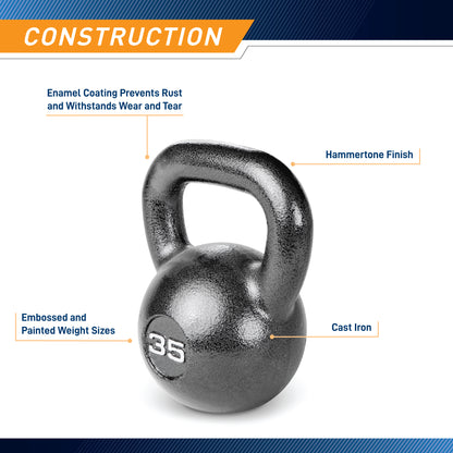 Marcy 35lb Hammertone Kettlebell | HKB-035