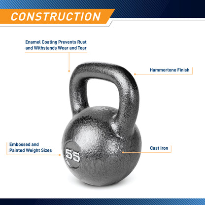 Marcy 55lb Hammertone Kettlebell | HKB-055