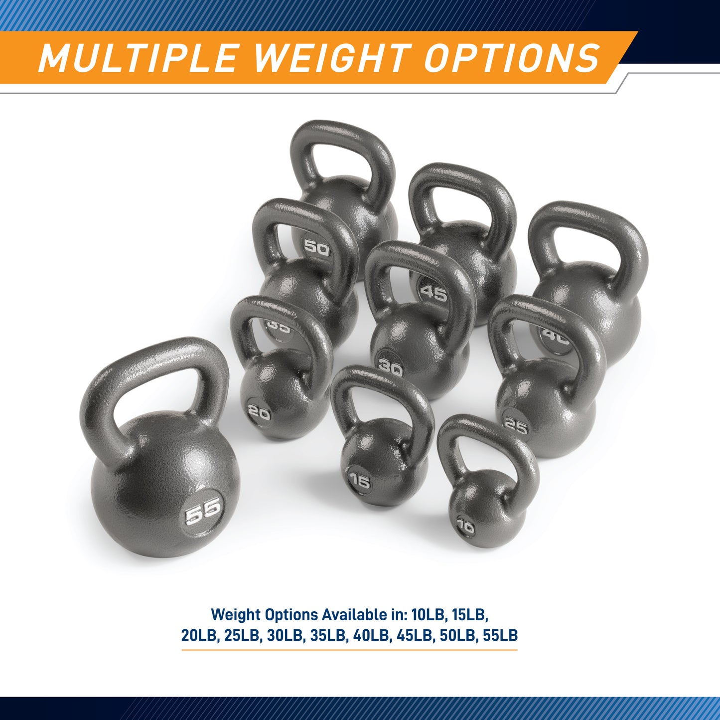 Marcy 55lb Hammertone Kettlebell | HKB-055