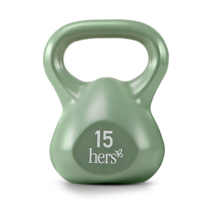 Hers 30 Lbs. Kettlebell Weight Set VKBS-30 has a durable vinyl finish