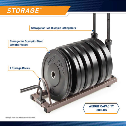Horizontal Plate Rack SteelBody STB-0130 has 4 storage racks that has a weight capacity of 300 pounds 