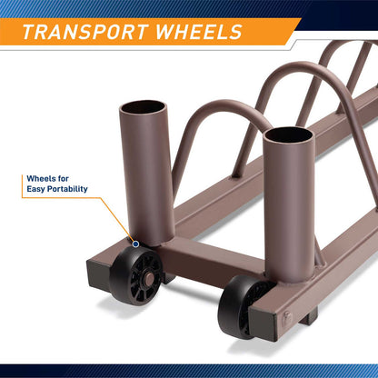 Horizontal Plate Rack SteelBody STB-0130 has two wheels for easy portability 