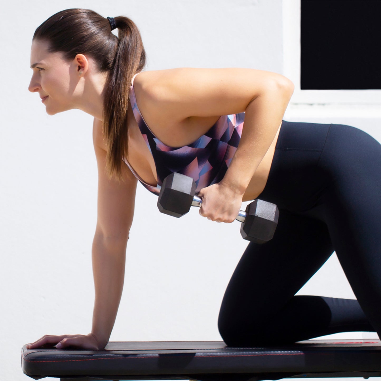 Marcy 5lb Rubber Hex Dumbbell| IBRH-005