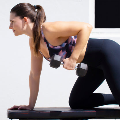Marcy 5lb Rubber Hex Dumbbell| IBRH-005