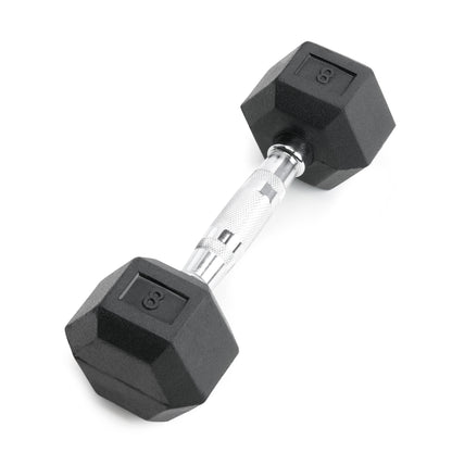 Marcy 8lb Rubber Hex Dumbbell | IBRH-008