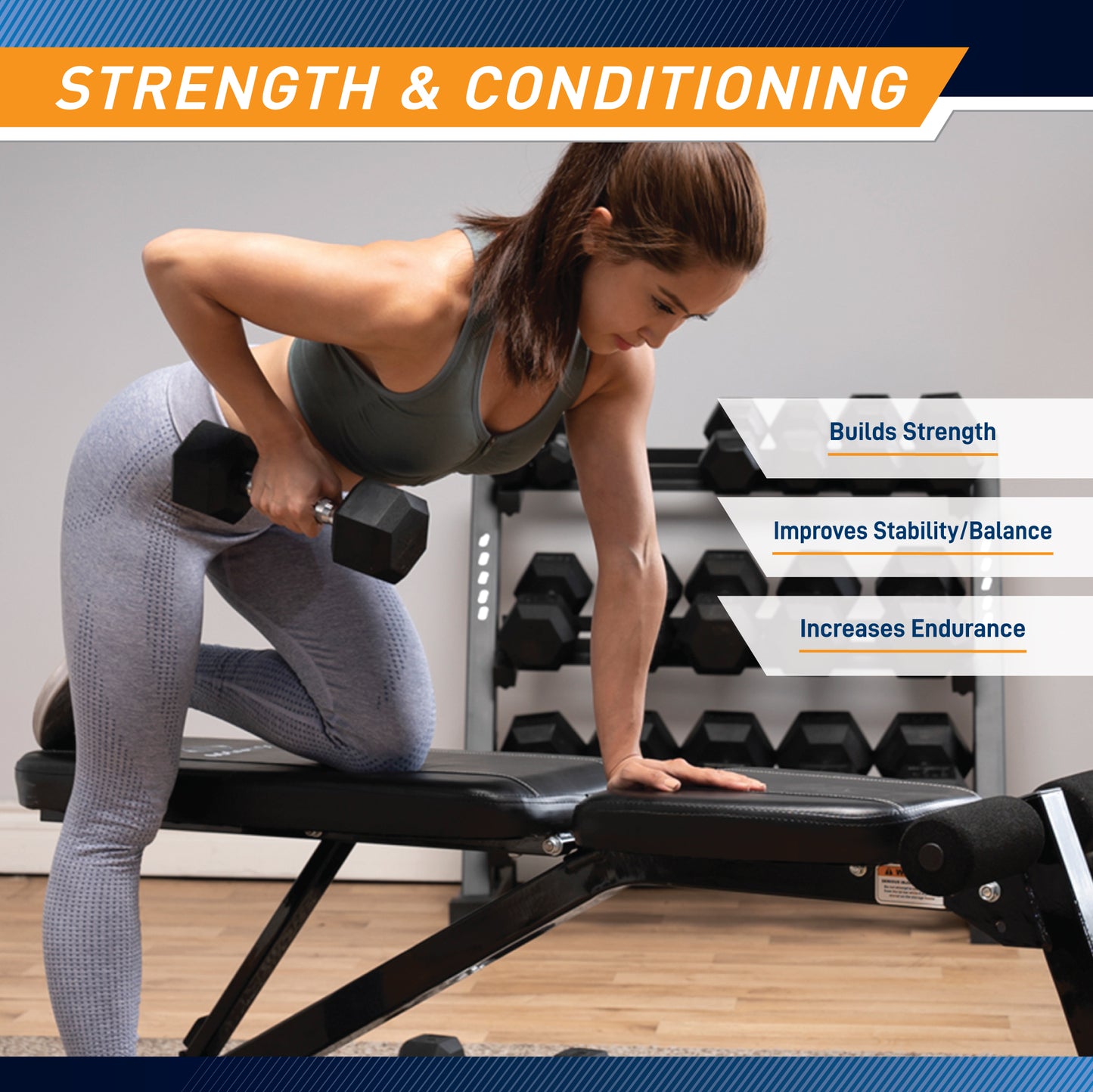 Marcy 12lb Rubber Hex Dumbbell | IBRH-012