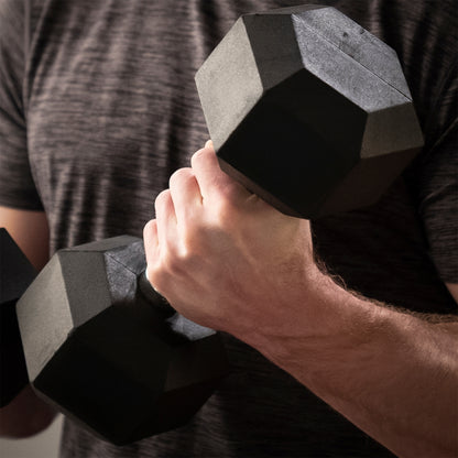 Marcy 40lb Rubber Hex Dumbbell | IBRH-040