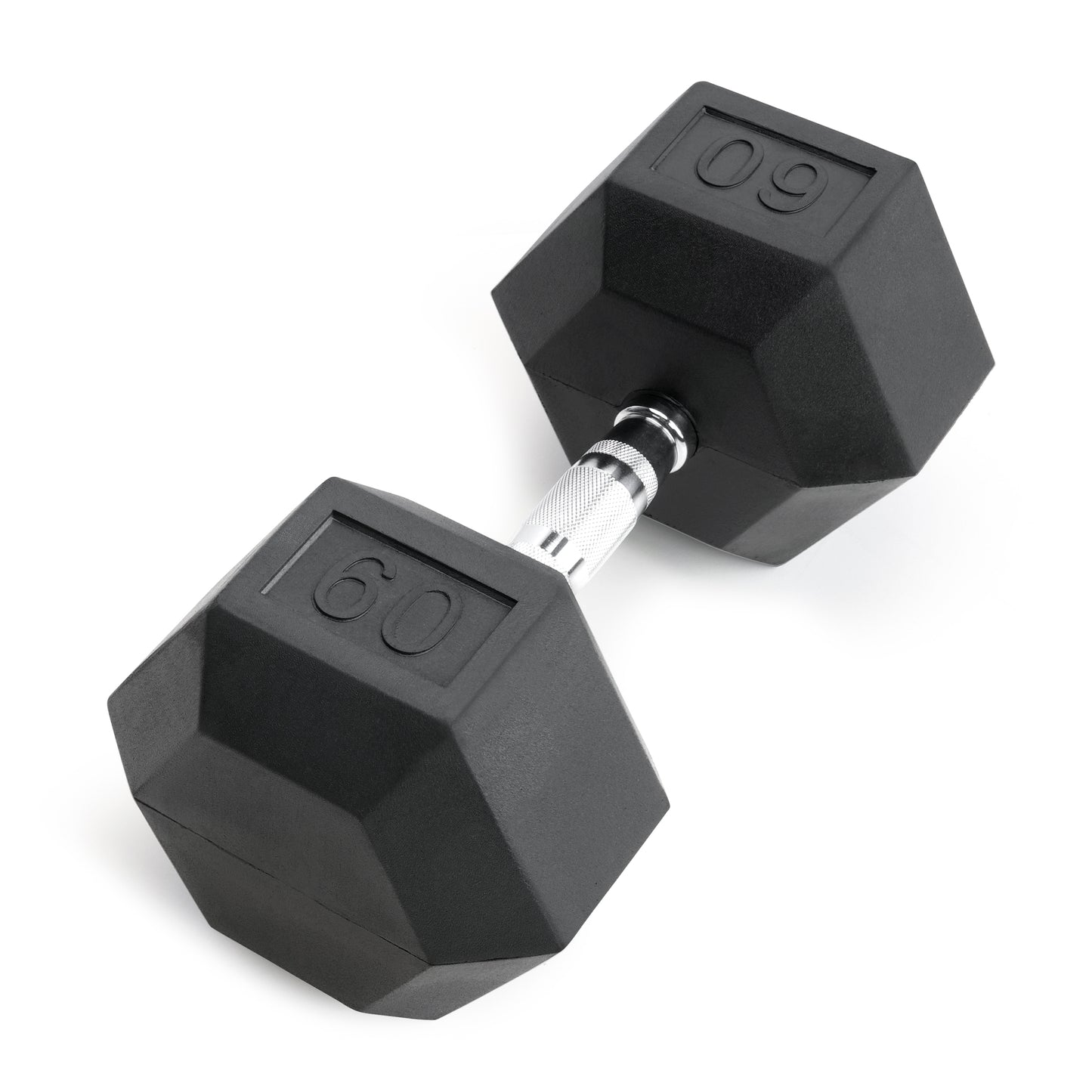 Marcy 60lb Rubber Hex Dumbbell | IBRH-060