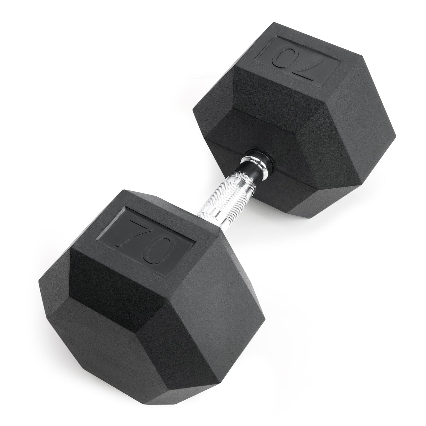 Marcy 70lb Rubber Hex Dumbbell | IBRH-070