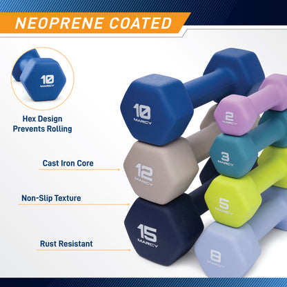 Marcy Hex Neoprene Dumbbell | INEMJ