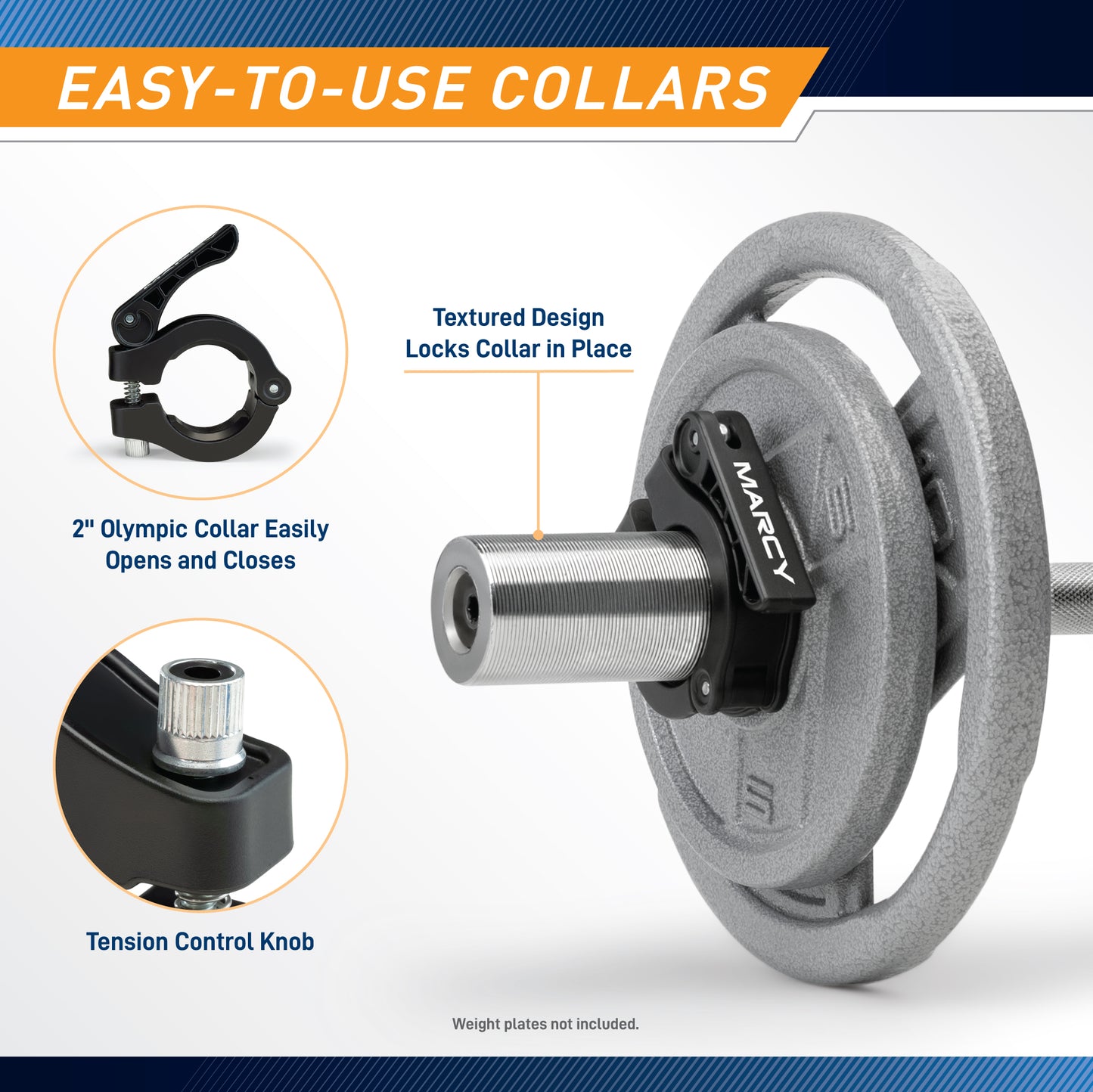 Marcy Olympic Dumbbell Handle | IOBB-20