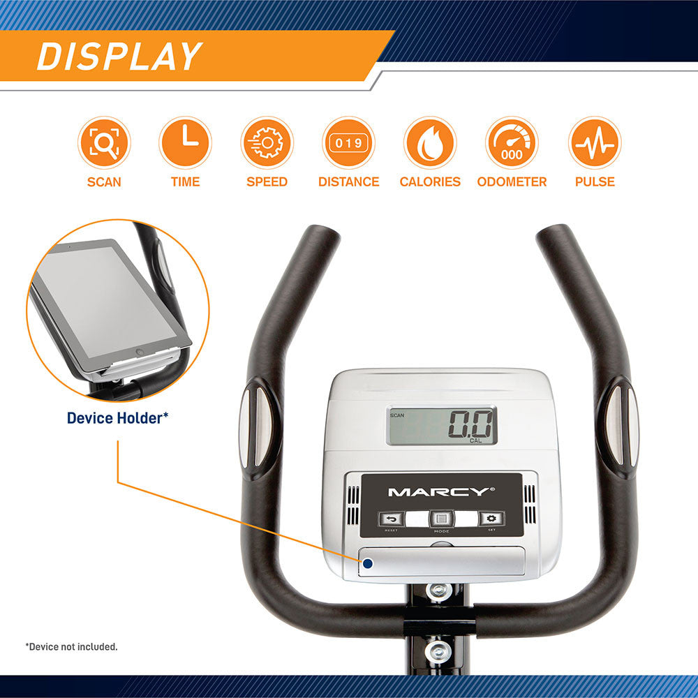 marcy magnetic elliptical trainer ME-1017E - Large LCD Computer Display