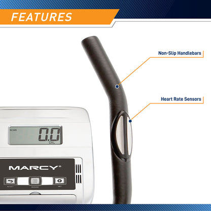 marcy magnetic elliptical trainer ME-1017E Pulse Monitor on Handles
