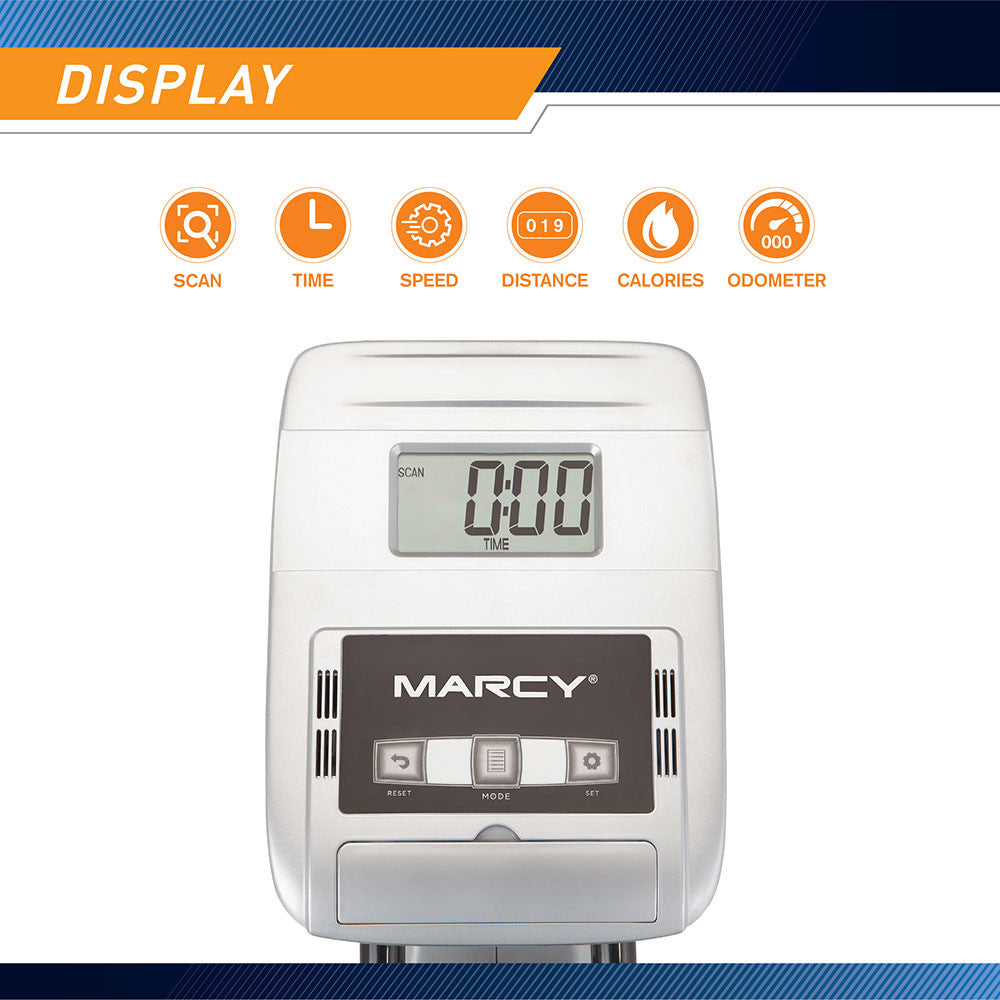 marcy foldable magnetic rower ME-1018RE large LCD digital computer display