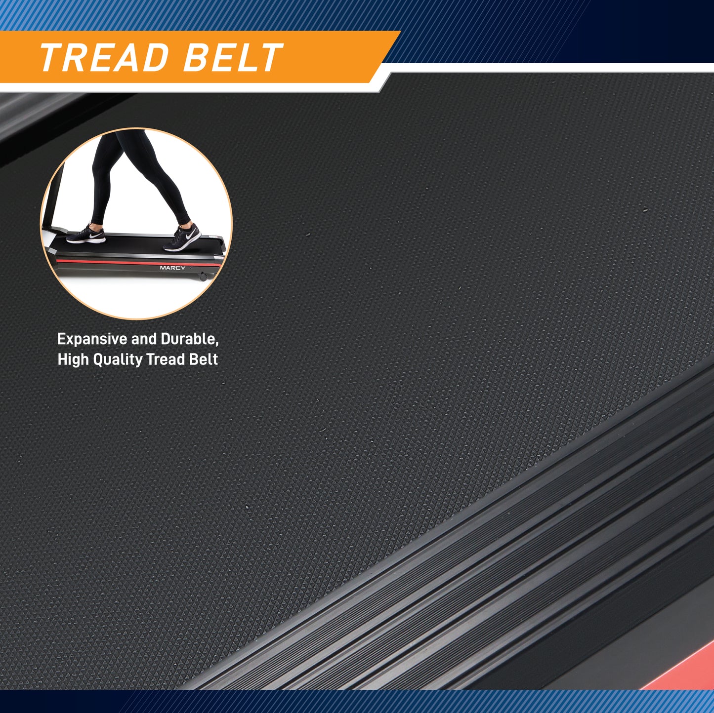 Marcy Easy Folding Motorized Treadmill | JX-651BW