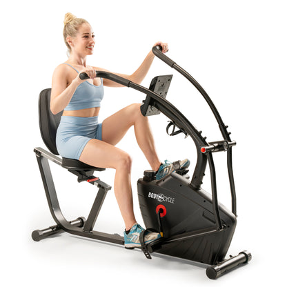 Body Cycle by Marcy Dual Action Recumbent Exercise Bike | JX-7301